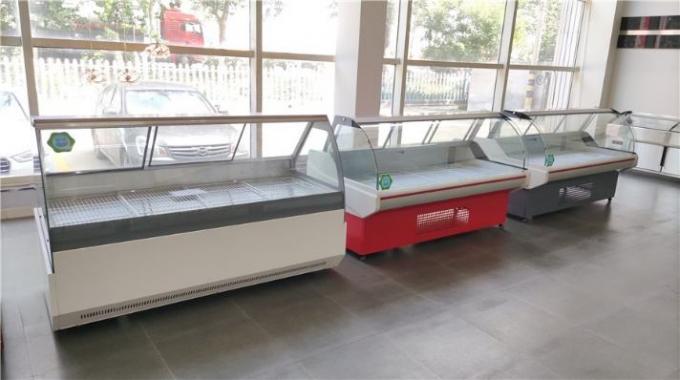 Congelador del escaparate del helado de la puerta deslizante directo refrescando 10 bandejas 6 barriles 11