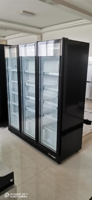 R134a Glass Door Upright Freezer, Air Cooling Glass Door Upright Freezer