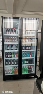 R134a Glass Door Upright Freezer, Air Cooling Glass Door Upright Freezer