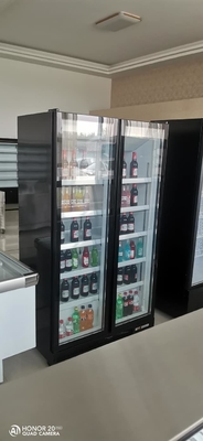 R134a Glass Door Upright Freezer, Air Cooling Glass Door Upright Freezer