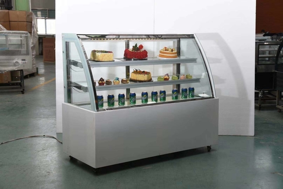 Mini Counter Cake Display Cabinet Sliding Door Direct Cooling