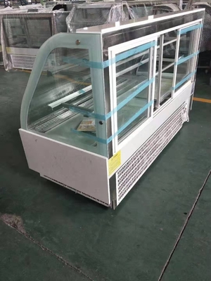 Mini Counter Cake Display Cabinet Sliding Door Direct Cooling