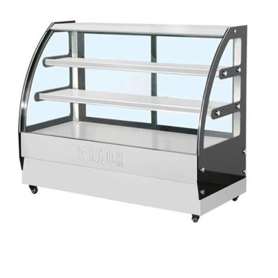 Mini Counter Cake Display Cabinet Sliding Door Direct Cooling